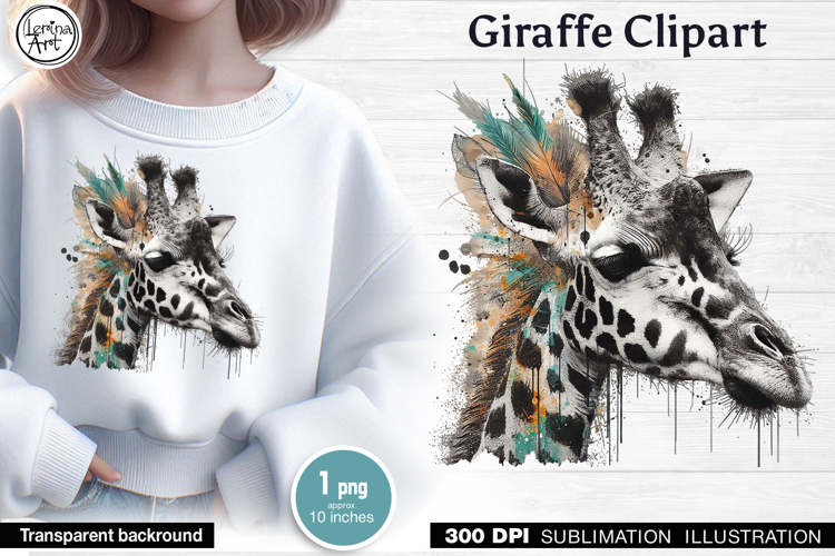 Giraffe Sublimation design PNG