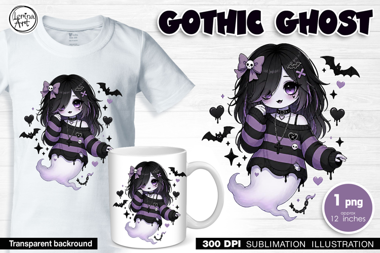 Halloween / Cute Halloween Ghost / Sublimation design / PNG