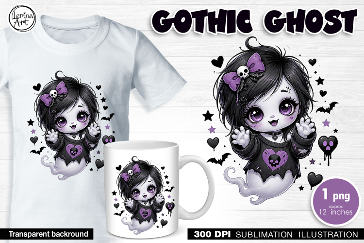 Halloween / Cute Halloween Ghost / Sublimation design / PNG