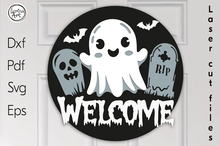 Halloween Sign. Halloween Door Hanger. SVG