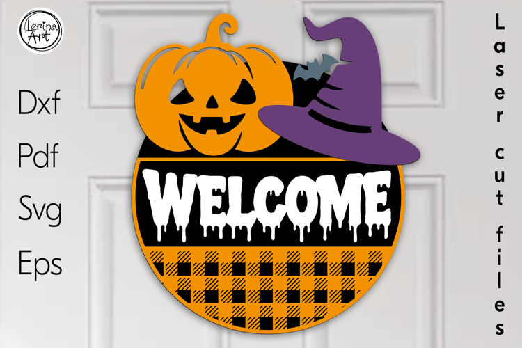 Halloween Sign. Halloween Door Hanger. SVG