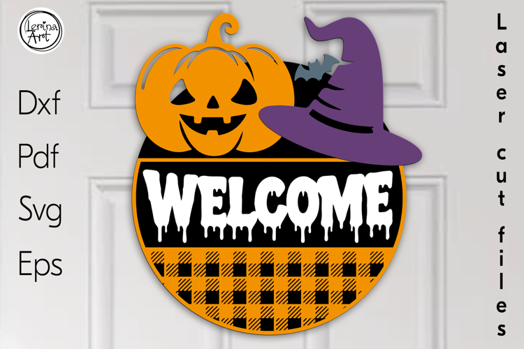 Halloween Sign. Halloween Door Hanger. SVG
