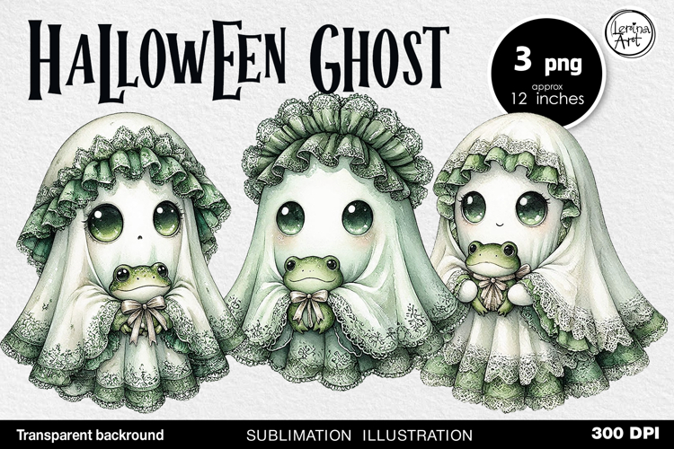 Halloween / Cute Halloween Ghost / Sublimation design / PNG
