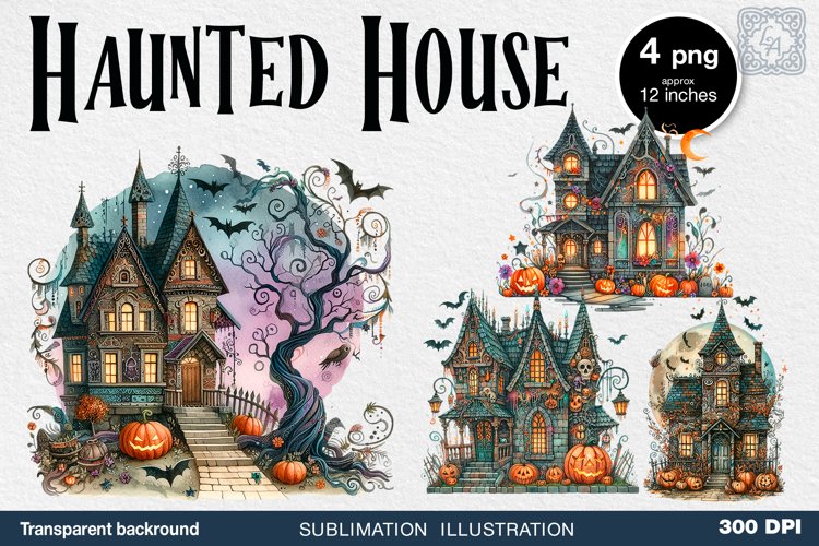 Haunted House Clipart Image 20