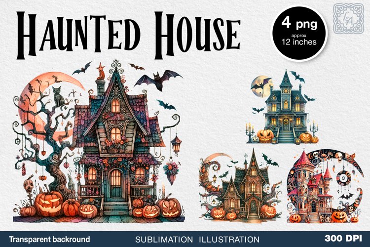 Haunted House Clipart Image 2