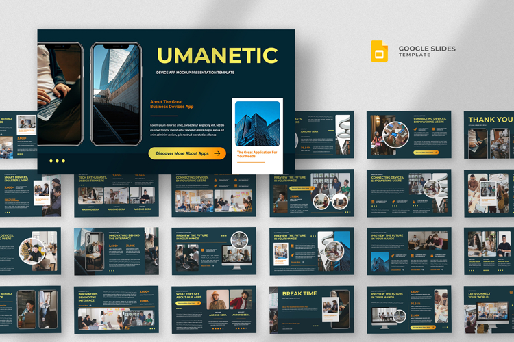 Mobile App Google Slides Template