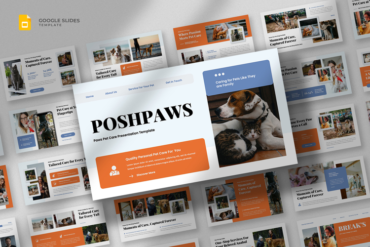 Pet Care & Veterinary Google Slides Template