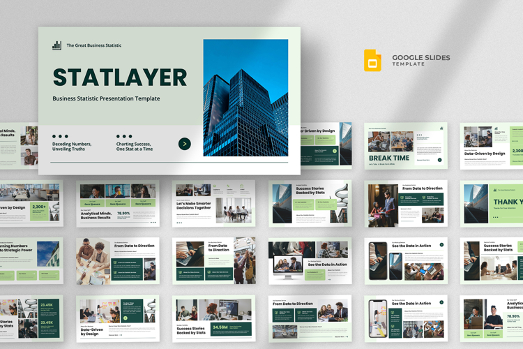 Business Statistic Google Slides Template