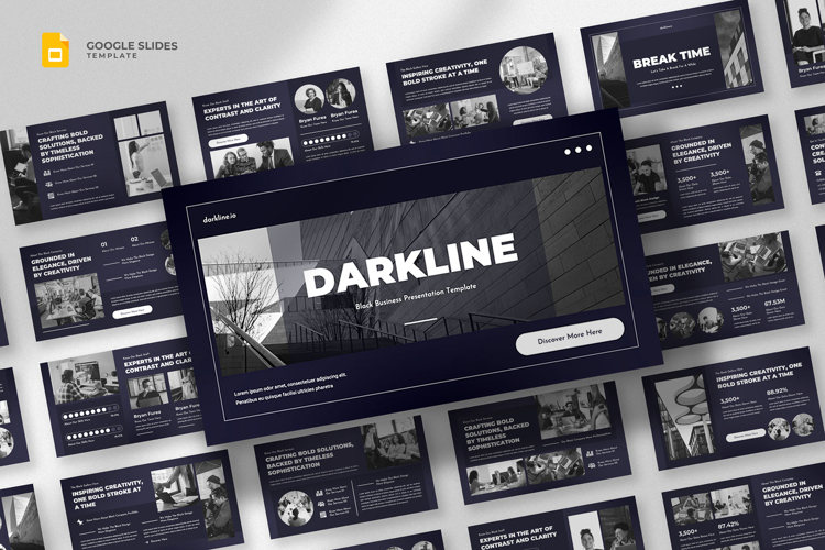 Black Google Slides Template