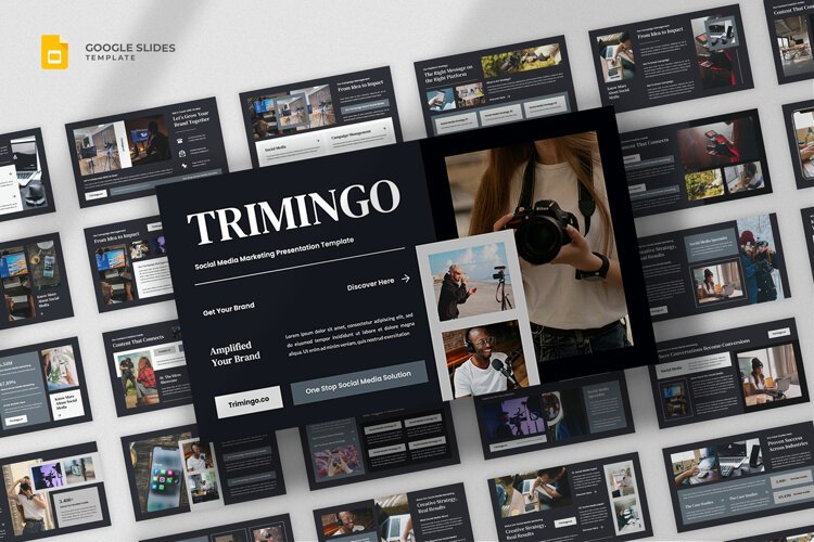 Social Media Marketing Google Slides Template example image 1