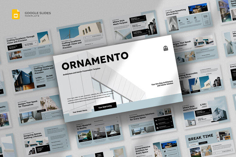 Architecture & Interior Google Slides Template example image 1