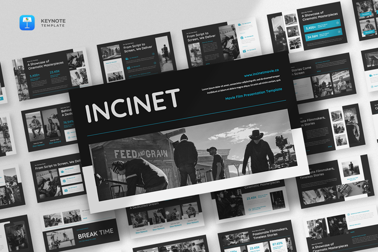 Video, Film & Movie Keynote Template