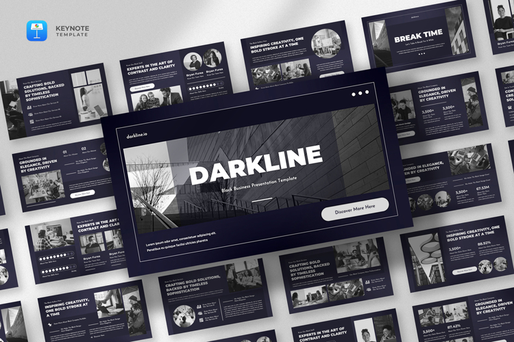Black Keynote Template