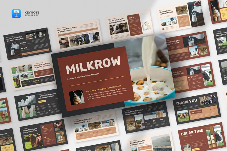 Dairy Farm & Milk Keynote Template