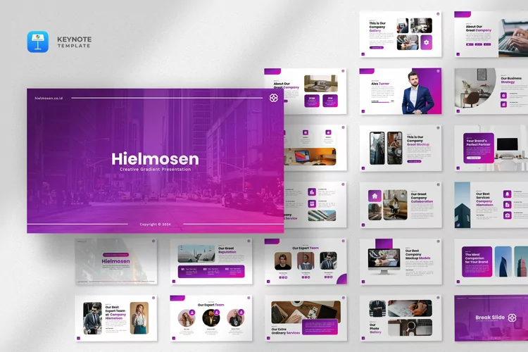 Creative Gradient Keynote Template