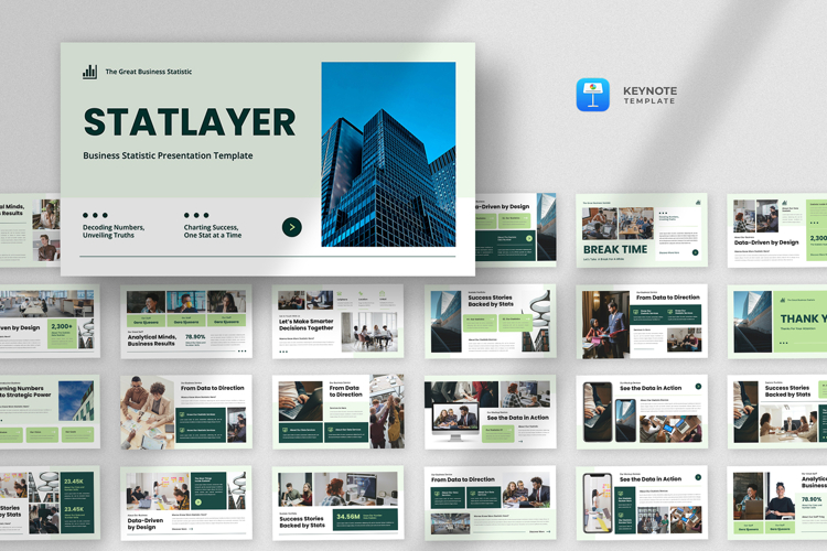 Business Statistic Keynote Template