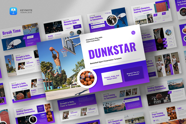 Basketball Sport Keynote Template