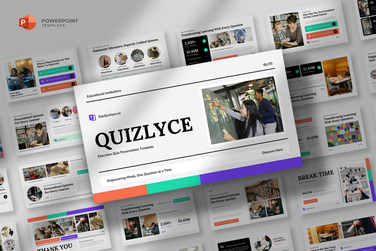 Educational Quiz Powerpoint Template