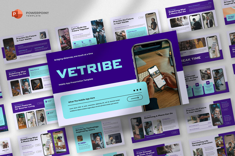 Mobile App Powerpoint Template example image 1