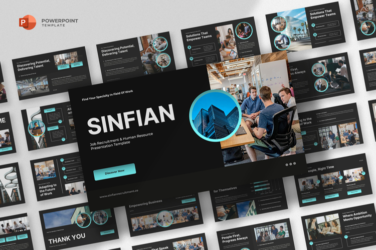 Recruitment & HR Powerpoint Template