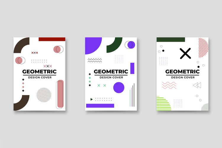 Trendy Memphis Vintage Cover Design Graphic example image 1