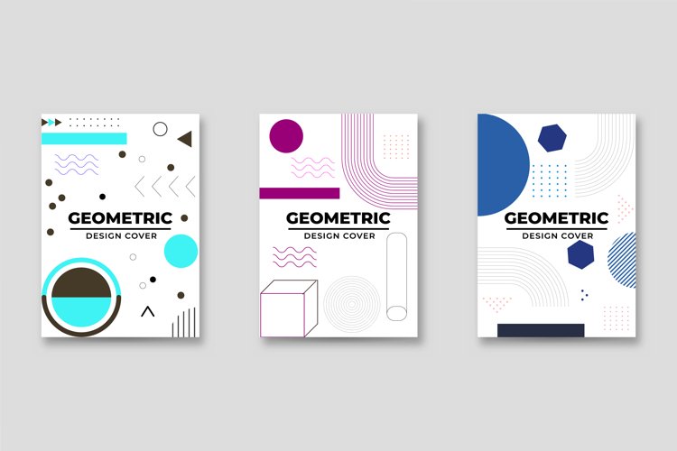 Trendy Memphis Vintage Cover Design Graphic example image 1