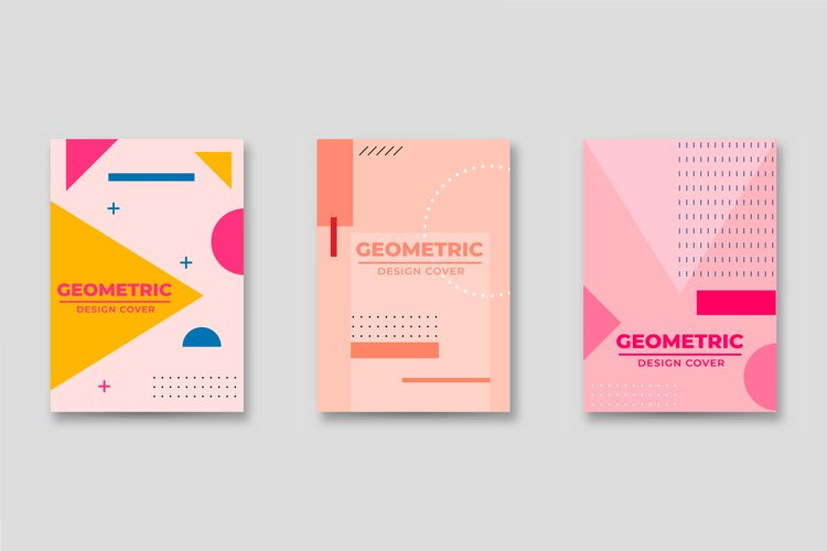 Trendy Memphis Vintage Cover Design Graphic example image 1