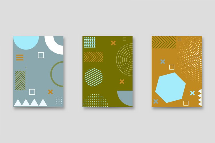 Trendy Memphis Vintage Cover Design Graphic example image 1