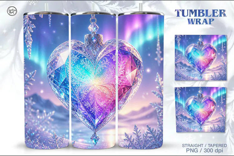 Northern Lights Seamless Tumbler Wrap 20 oz