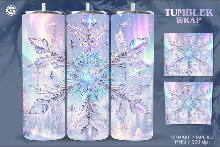 Northern Lights Seamless Tumbler Wrap 20 oz