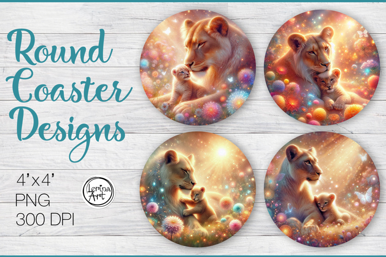 Mothers love Coaster Sublimation, 4 PNG