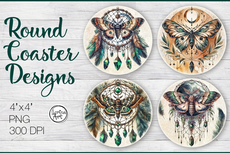 Dream Catcher Coaster Sublimation, 4 PNG