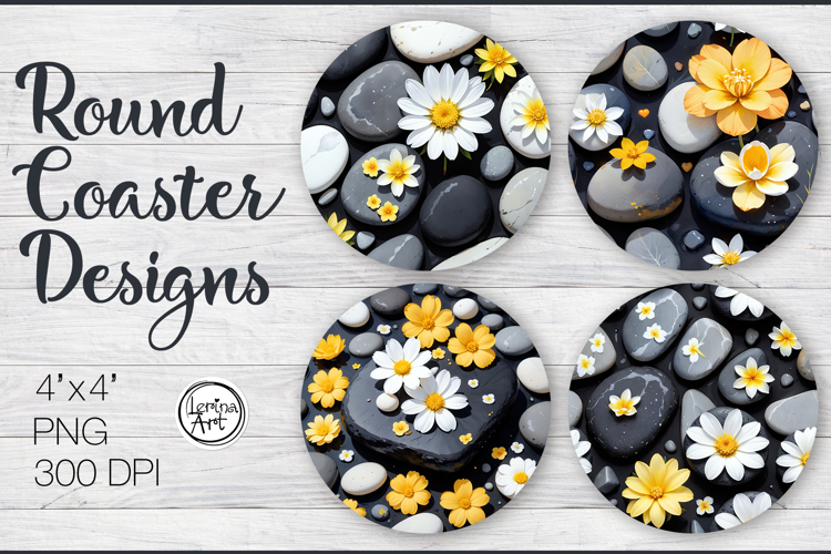 Flower & Pebbles Sublimation