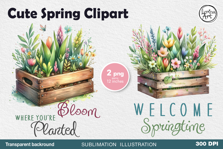 Spring Garden, Spring Sublimation PNG