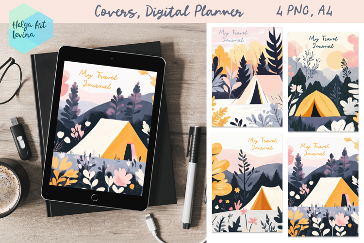 Covers, Digital Planner, Travel Journal