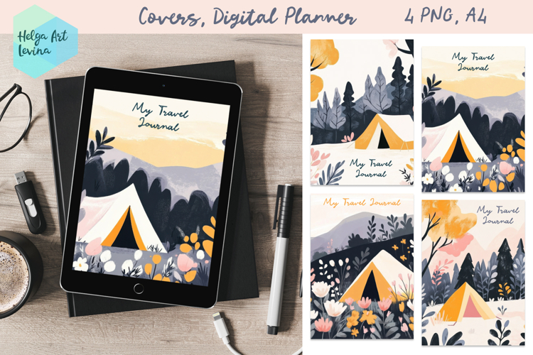Covers, Digital Planner, Travel Journal