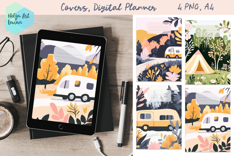 Covers, Digital Planner, Travel Journal