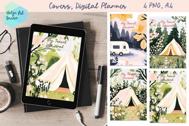 Covers, Digital Planner, Travel Journal