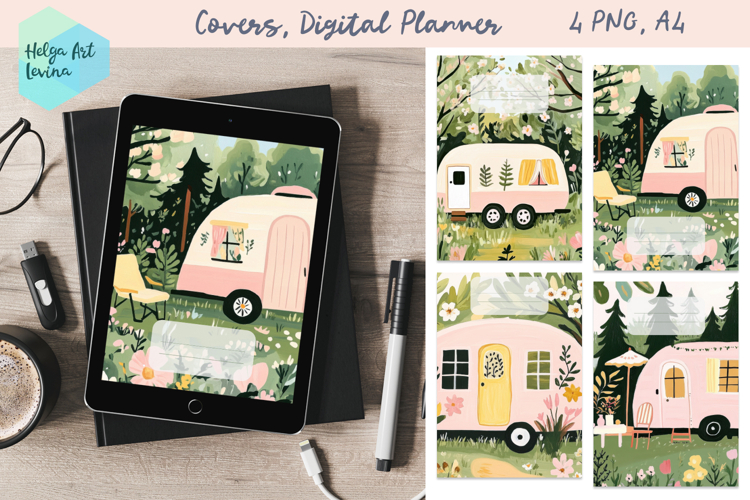 Covers, Digital Planner, Travel Journal