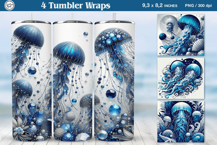 Ocean Tumbler Sublimation, 20 oz Tumbler Wrap