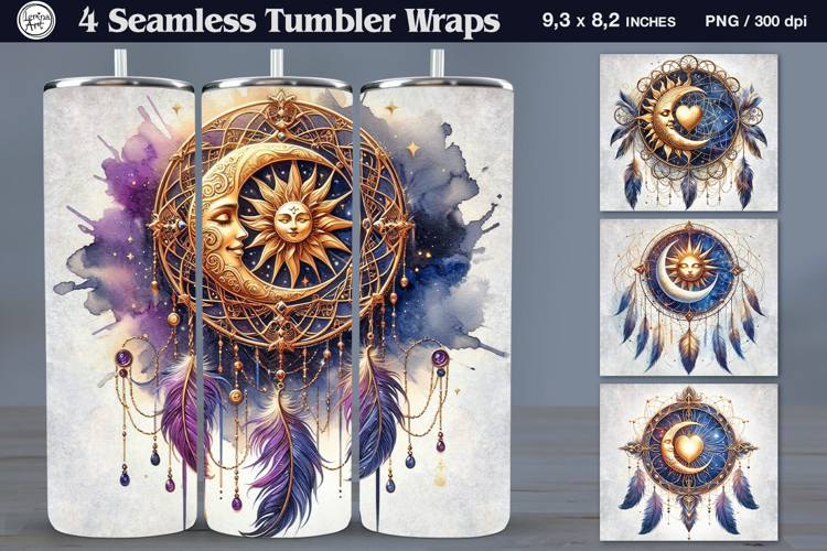 Day&Night Tumbler Sublimation, 20 oz Tumbler Wrap