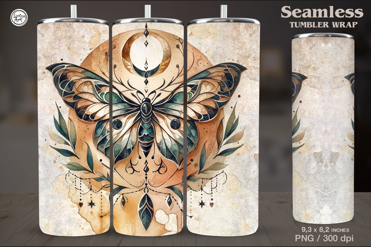 Boho Butterfly Dreamcatcher Tumbler Sublimation, 20 oz