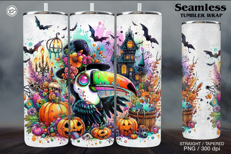 Halloween Sublimation Tumbler Designs Image 8