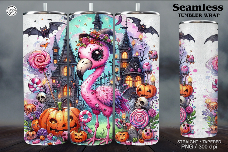 Whimsical Zombie Tumbler Wrap Sublimations, 20 oz