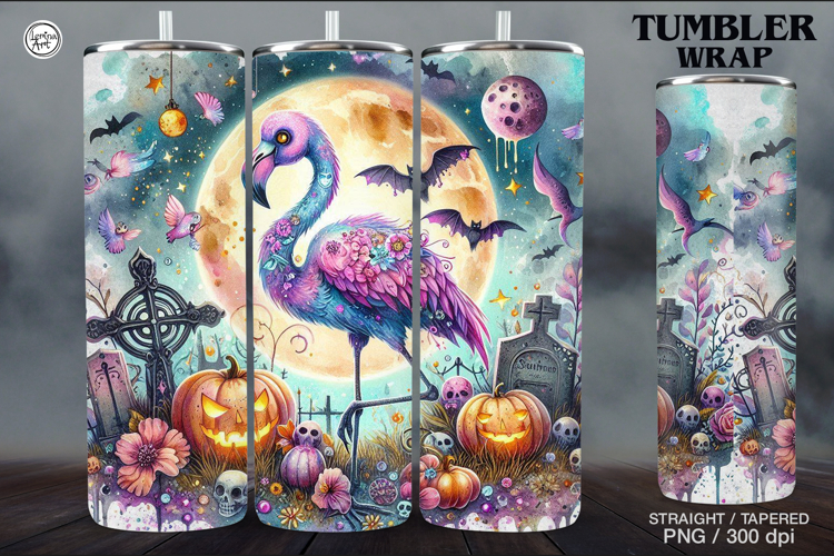 Whimsical Zombie Tumbler Wrap Sublimations, 20 oz