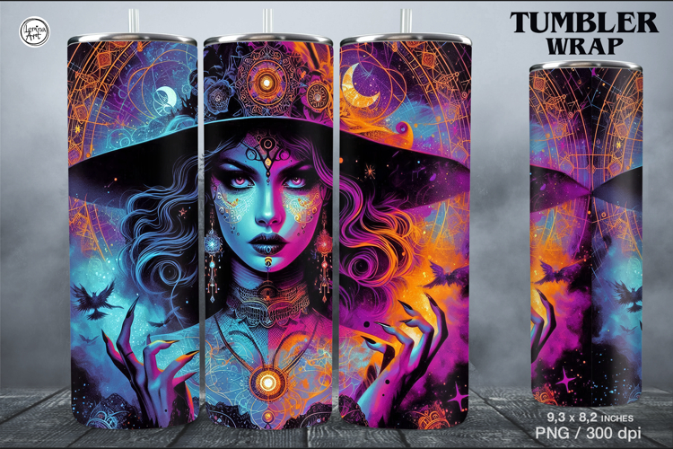 Halloween / Witch / Tumbler Sublimation / 20 oz Tumbler Wrap