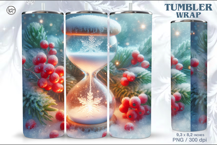 Winter Christmas Tumbler Wrap 20 oz