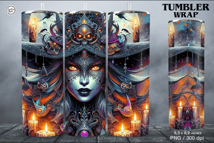 Halloween / Witch / Tumbler Sublimation / 20 oz Tumbler Wrap