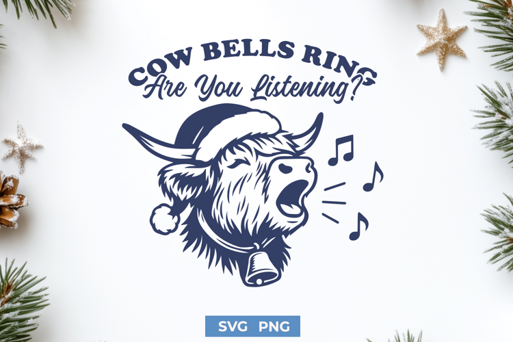 Christmas Cow Svg Image 4