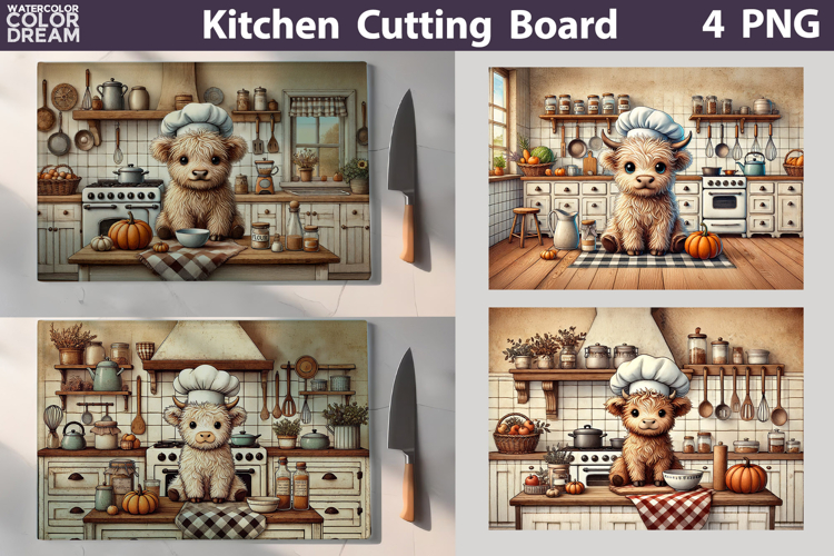 Cow Chef Cutting Board | Funny Cutting Board